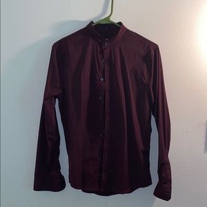 Express Wine Color Dress Shirt - Slim Fit!